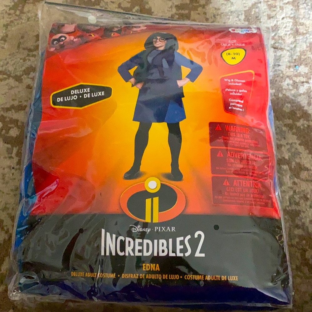 Disney Pixar Incredibles 2 - Edna costume Adult
